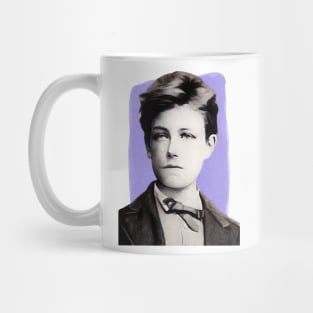 French Poet Arthur Rimbaud illustration Mug